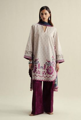 COCO ZS MUISE -02 A Digital Printed Slub Cotton Suit With Digital Printed  Silk Dupatta