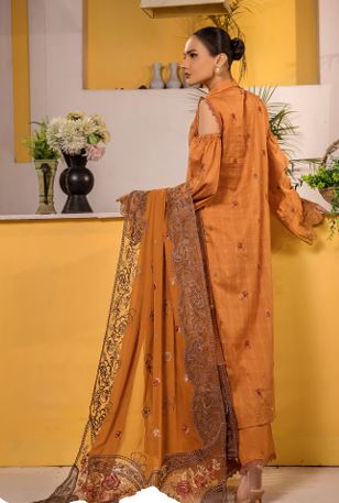 AALAYA PREMIUM V/04 06 Lawn Embroidery Suit With Fancy embroidery Dupatta