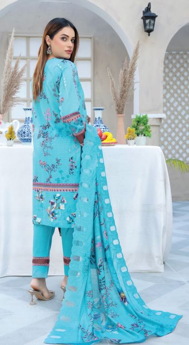 ANCHAL BY NAIMAL V/67 01 Doria Lawn Embroidery Suit with Slub Diamond Cutwork Embroidery Dupatta