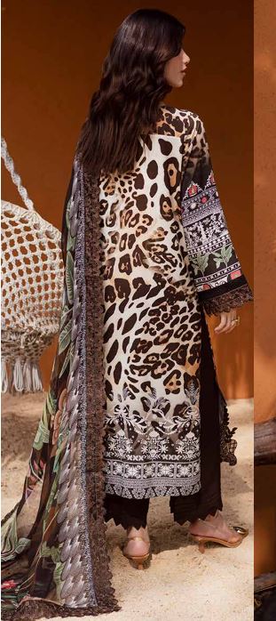 GARDENIA NUREH NWG-85 Luxury Viscose Embroidery Suit with Chiffon Dupatta