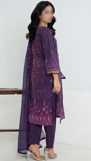 KOMAL FATIMAS V/1983 01 Lawn Embroidery Suit With Crinkle Dupatta