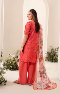 RANG ROZ BRENISH A-01 Print lawn Suit With Crinkle Dupatta