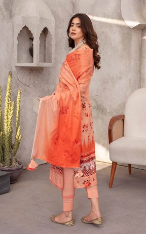 PRETTY ZM V/252 01 Lawn Embroidery Suit With Tarkashi Voil Dupatta