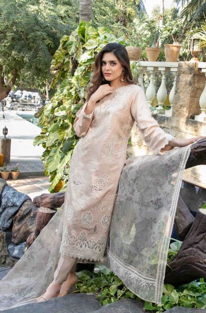 NASRA TAWAKKAL D-5482 Semi Stitch Viscose Jacquard Embroidery Suit with Fancy Embroidery Dupatta