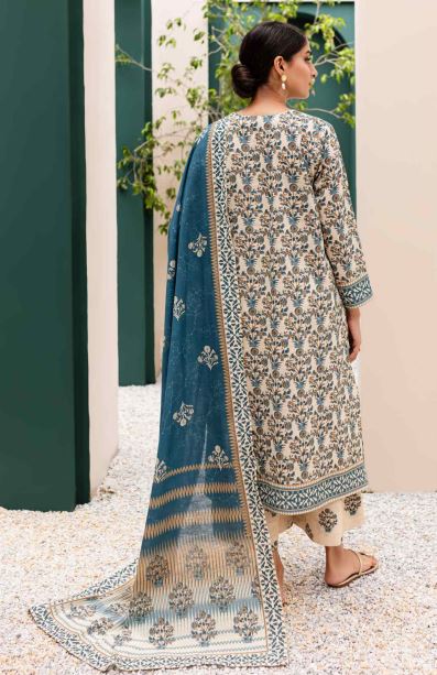 Khaddar Print Suit With Khaddar print dupatta