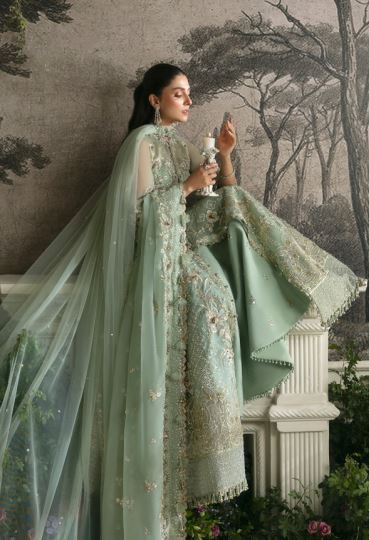 SEA OF SERENITY EC24-06 Embellished & Embroidered Suit With Embroidered Dupatta Running