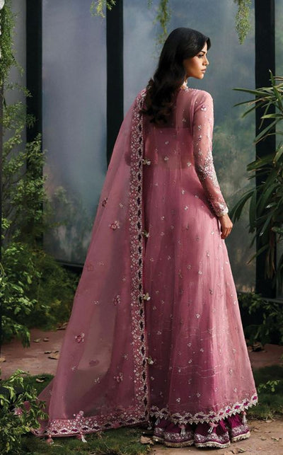 LA FUCHSIA AFROZEH SERAIRA ALF-25-V1-01 EMBROIDERED ORGANZA SUIT WITH EMBROIDERED DUPATTA