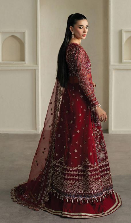 PAHLI NAZAR AYZEL NAQQASH AZW-25-V1-01  EMBROIDERED ORGANZA SUIT WITH EMBROIDERED ORGANZA DUPATTA