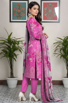 JHOOM AALAYA V/03 01 Viscose Embroidery Suit with Chiffon Dupatta