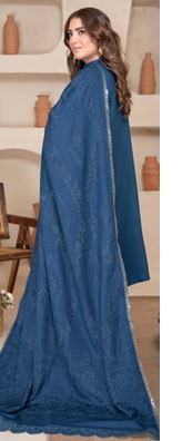 AAINA BR 01 Supreme Zari WOOL Suit with Jacquard Wooly Shawl