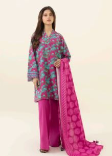 SAPPHIRE U2D-DY23V6-10WS Lawn print 3 piece suit with lawn Dupatta