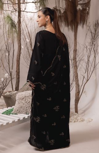 IRINA HUMDUM 01 Premium Embroidered P E A C H  W O O L Collection with Embroidered Same Fabric Shawl