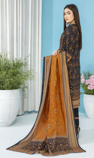 ARAAISH V/1634 - 01 Viscose embroidery suit with viscose embroidery dupatta