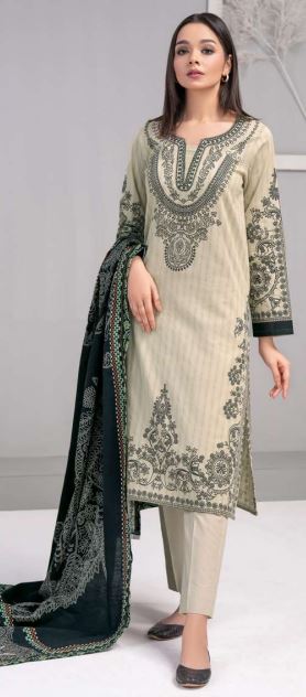 Printed Khaddar Suit 2pc