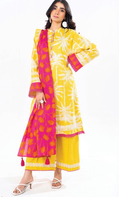 Printed Khaddar suit 3pc