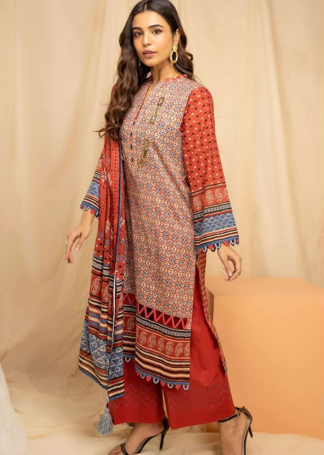 LAKHANY Komal Printed Lawn Suit 3 Pieces Unstitched