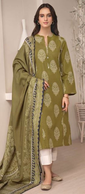 Printed Khaddar Suit 2pc