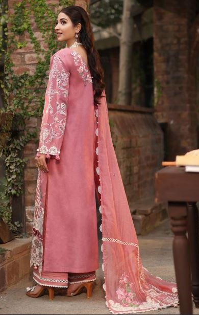 FESTIVE LAWN EMBROIDERY SUIT WITH FANCY DUPATTA