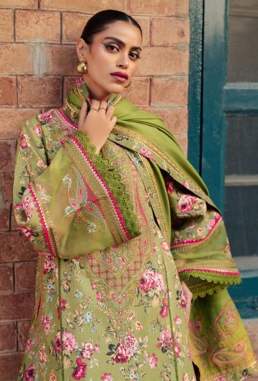 Bin Ilyas Diara Unstitched Embroidered Khaddar 3pc