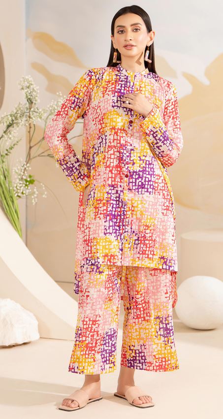 AAHNA GJ 03 Allover Print 2 piece suit
