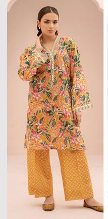 WUS25X20558 Digital Printed Lawn Suit 2PC