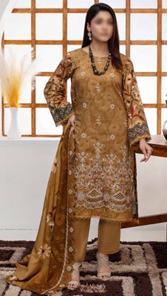 KOMAL FATIMAS V/2463 02 Self VISCOSE Embroidery Suit with Supreme Rangoli Embroidery Dupatta and Plain Trouser