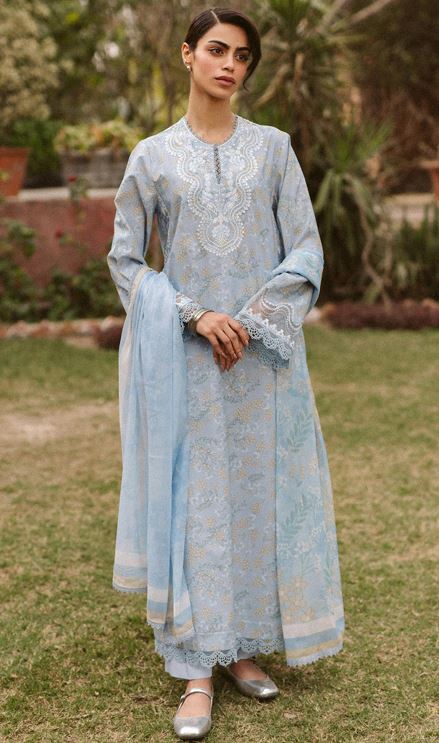 CORE AYZEL AL-25-V10-03 EMBROIDERED DIGITAL PRINTED LAWN SHIRT WITH DUPATTA