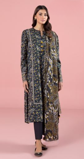 SAPPHIRE 3P-DY23ZVO-3WS Lawn Print Suit 3 Piece