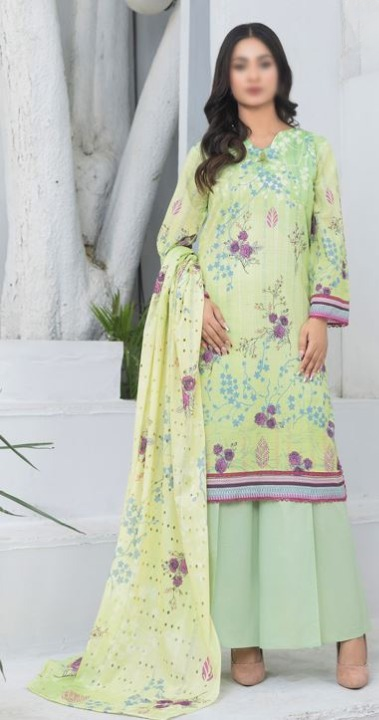 SILSILA FANTAK V/1 02 Digital Print Lawn Suit With Lawn ChikanKari Dupatta