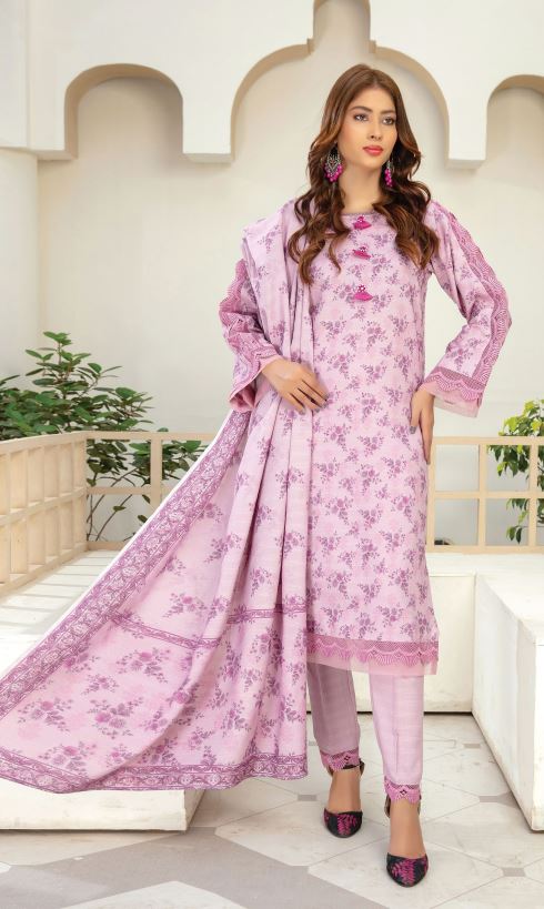 Pashmina Print suit with Print Shawl