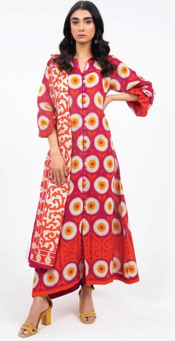 Printed Khaddar suit 2pc