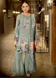 M BASIC 12B Winter Unstitched Printed Suit 3pc