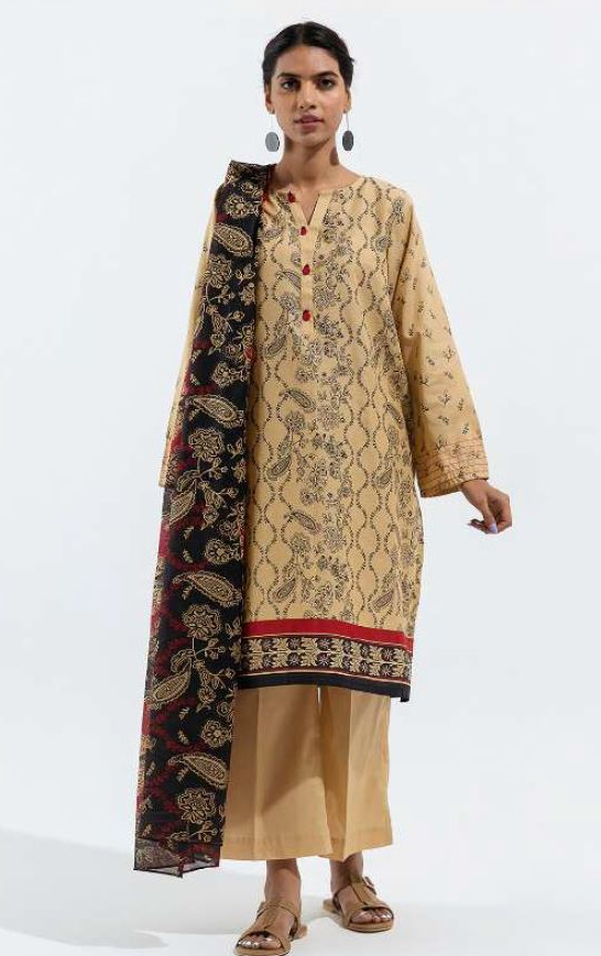 BEECHTREE Printed Lawn Suit 2pc Unstitched Summer Vol-2