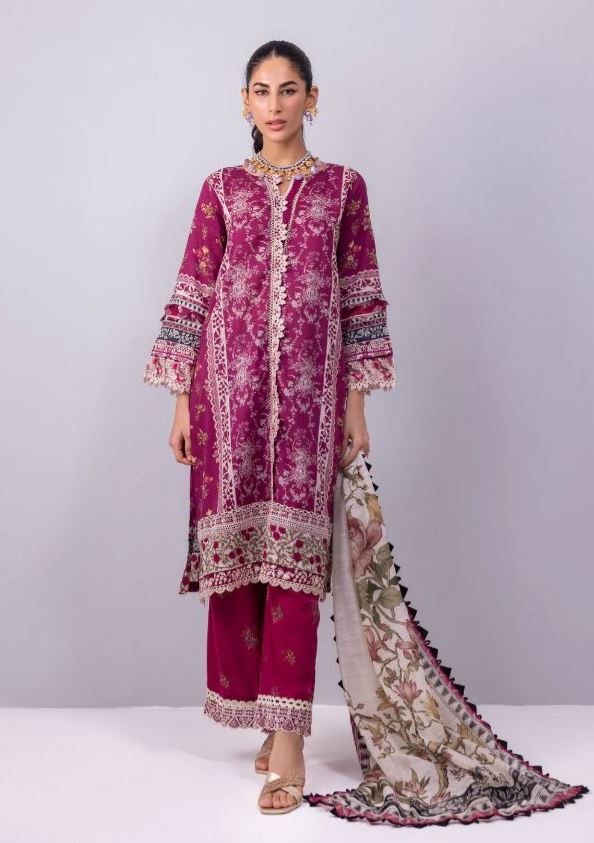 ELAF Embroidered Lawn Unstitched Signature Collection 2023