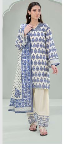 WUS25E30461 Digital Printed Embroidered Lawn Suit 3pc