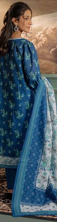 WUW24E30450 Digital Printed Khaddar Suit 3pc