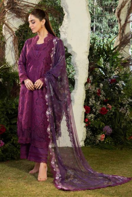 SOBIA NAZIR 02 B Luxury Lawn Embroidery Suit With Fancy Dupatta