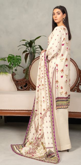 MANAAR V/4 D-02 Khaddar Print suit with khaddar Print Dupatta