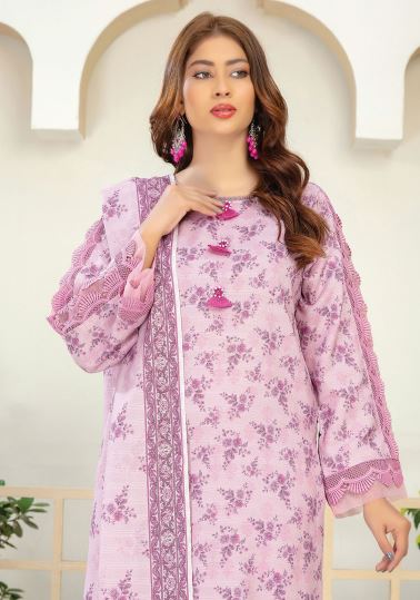 Pashmina Print suit with Print Shawl