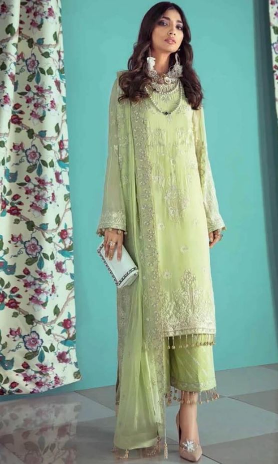 Gul Ahmed Emb Chiffon 3 PC