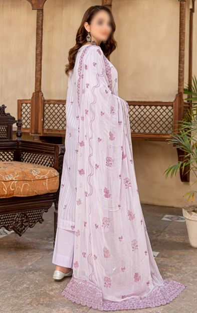 FARASHA FANTAK V/1 05 Lawn Embroidery suit with chiffon embroidery Dupatta