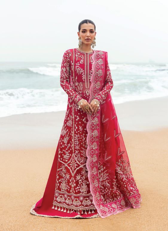 Fancy embroidery suit with fancy dupatta -NAGEEN