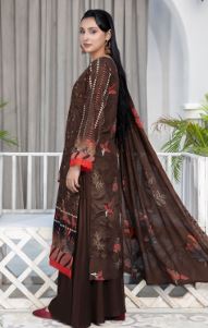 NOIR BIN RASHID ART-04 DIGITAL VISCOSE Embroidery Suit with Embroidery Dupatta