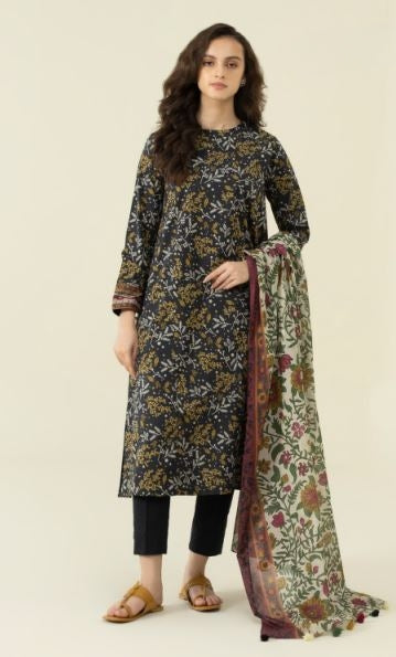 SAPPHIRE U2D-DY23V4-10WS Lawn print 3 piece suit with lawn Dupatta