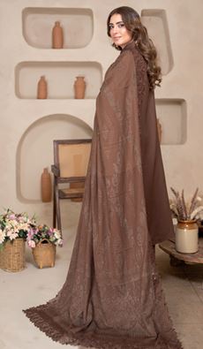 AAINA BR 02 Supreme Zari WOOL Suit with Jacquard Wooly Shawl