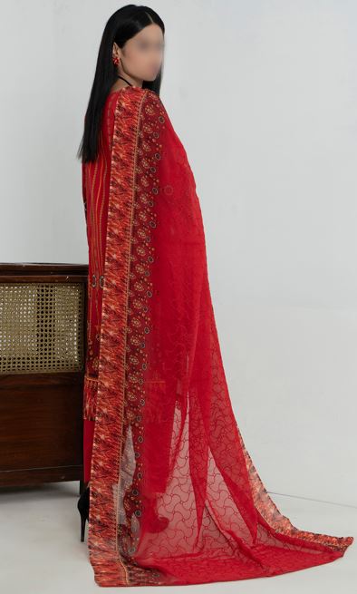 KOMAL FATIMAS V/1983 02 Lawn Embroidery Suit With Crinkle Dupatta