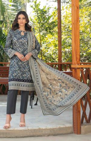 ANEIRA TAWAKKAL 1419 Lawn Print Suit 3 Piece