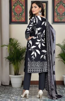 JHOOM AALAYA V/03 02 Viscose Embroidery Suit with Chiffon Dupatta