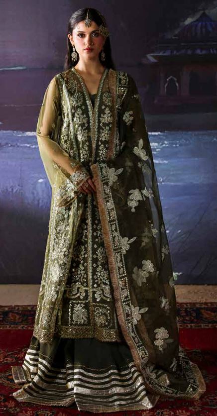 PAKEEZA MAHNUR PK-04 Embroidered Organza Suit With Embroidered Organza Dupatta