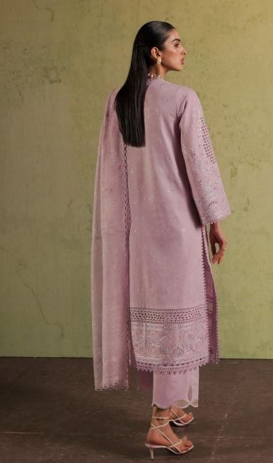 Luxury Lawn embroidery suit with fancy dupatta